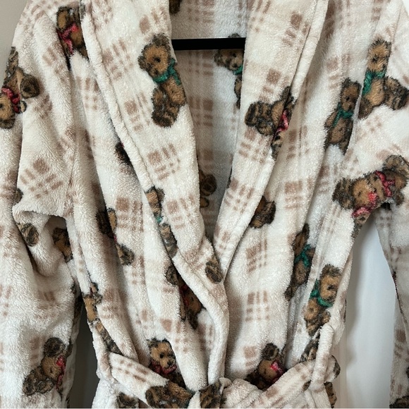 Plaid Teddy Bear Robe - Picture 3 of 5